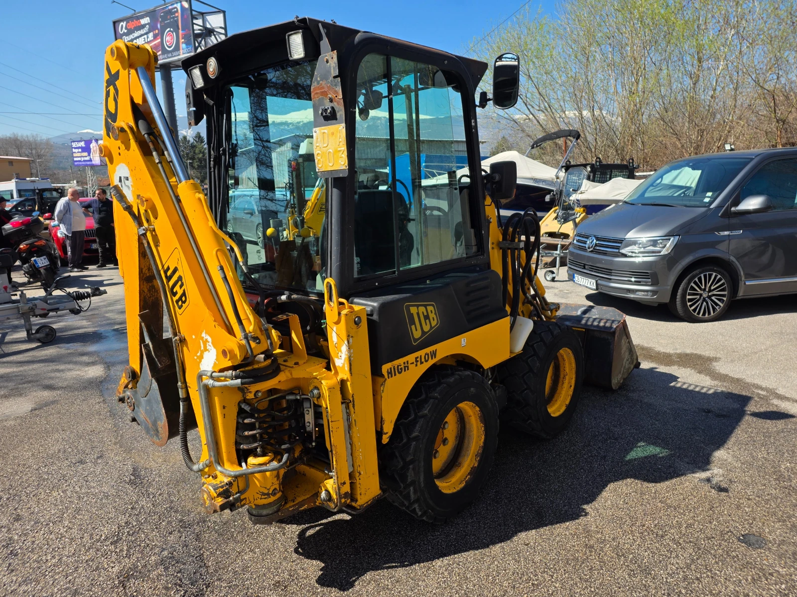 Багер JCB 1-CX-ПАРНО-ЗАТВОРЕН, снимка 5 - Индустриална техника - 54111642