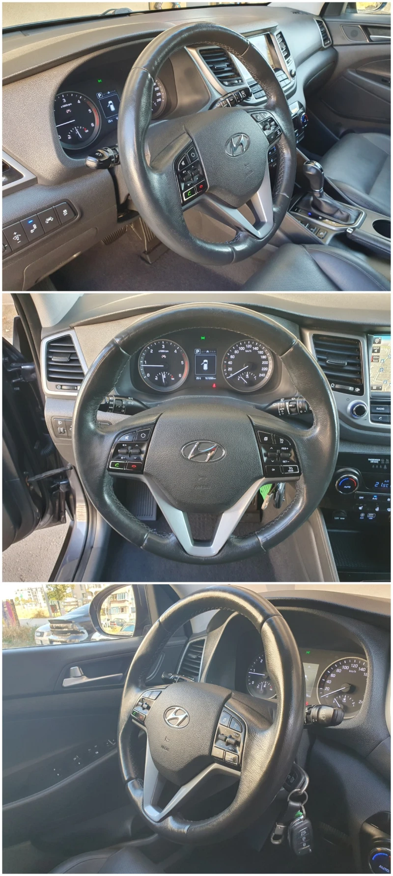 Hyundai Tucson 1.7 CRDi АВТОМАТИК КАМЕРА NAVI КОЖА LED, снимка 10 - Автомобили и джипове - 51546843