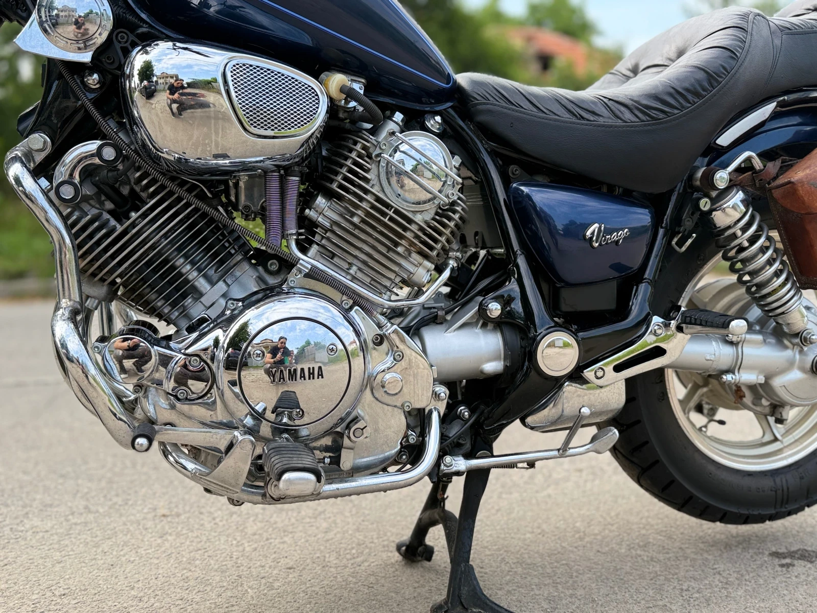 Yamaha Virago 750 Swiss 23 000км - изображение 10