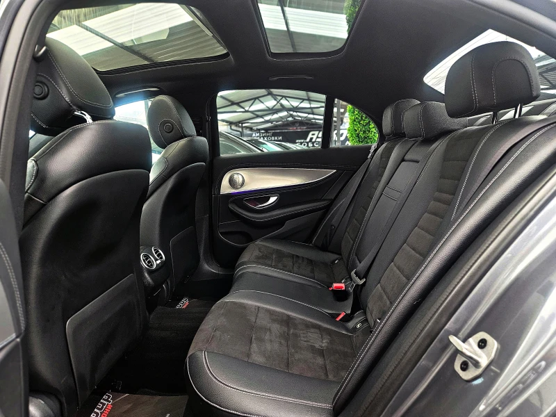 Mercedes-Benz E 220 AMG/4MAT/9G/DISTR/HUD/САМERA/ПОДГРЕВ/CAR PLAY/LIZI, снимка 16 - Автомобили и джипове - 52640387