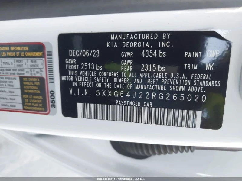 Kia K5 1.6L I-4 DI, DOHC, VVT, TURBO, 180HP Front Wheel, снимка 14 - Автомобили и джипове - 53457008