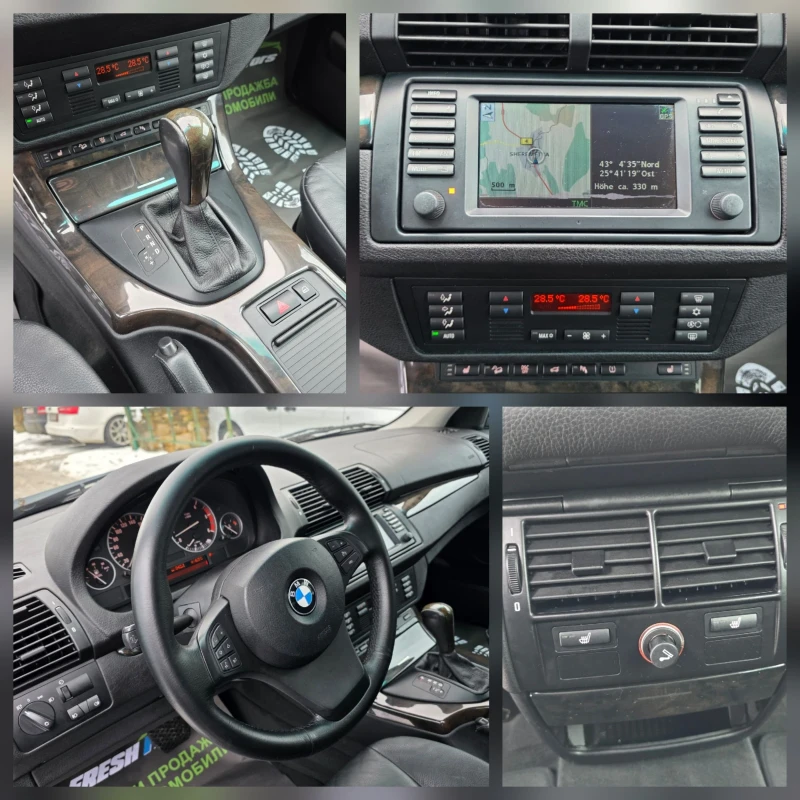 BMW X5 ФЕЙС 3.0 D 218 К.С. АВТОМАТ / НАВИ / КОЖА, снимка 13 - Автомобили и джипове - 53100740