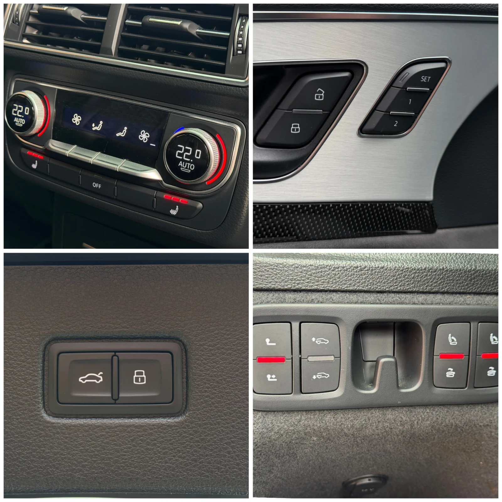 Audi SQ7 4.0TDI Head-up/360/Bose/Matrix/7места/Реални км, снимка 16 - Автомобили и джипове - 53928395