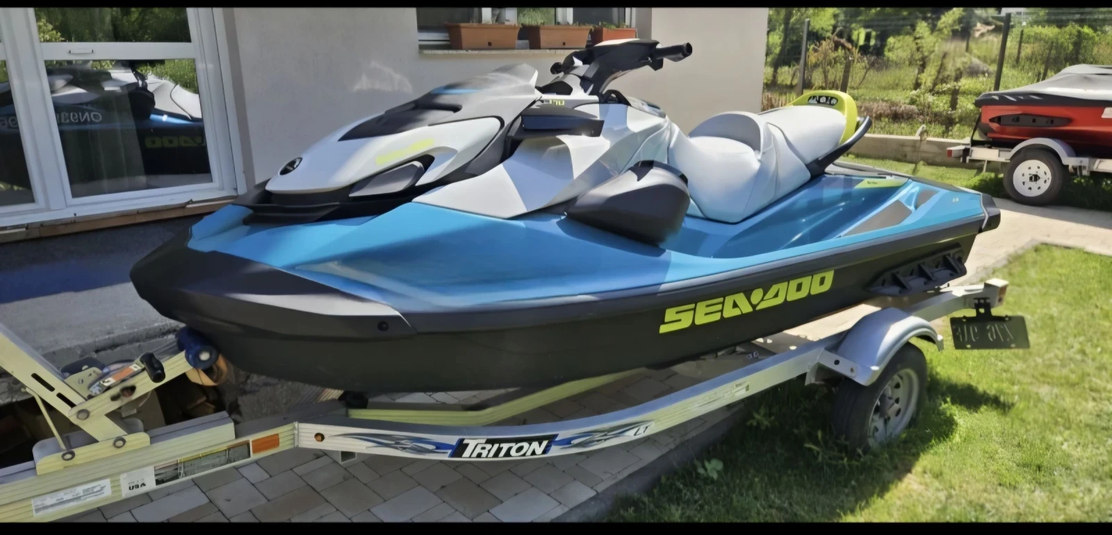Джет Bombardier Sea Doo GTIse 170 + колесар + Sound System + покривало