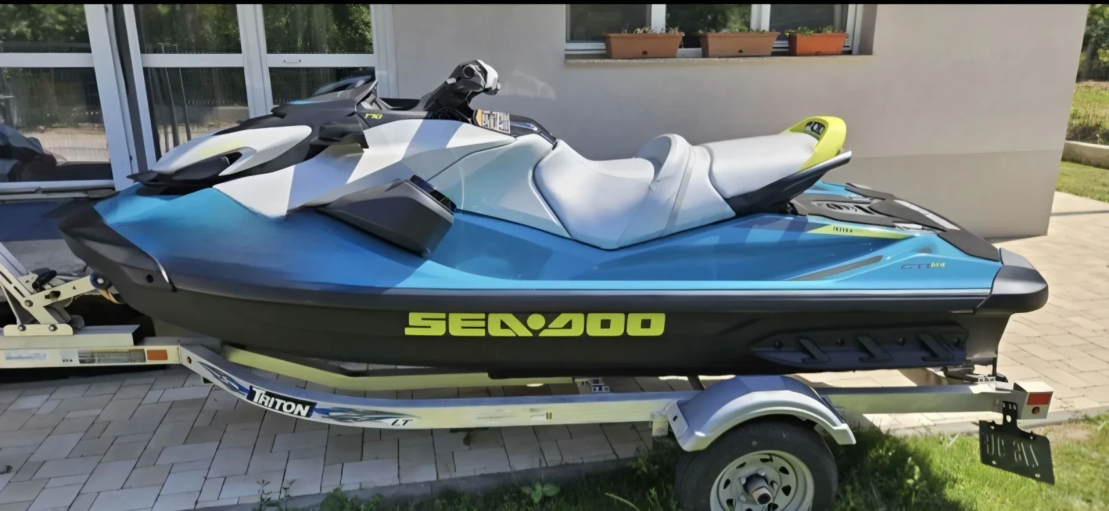 Джет Bombardier Sea Doo GTIse 170 + колесар + Sound System + покривало, снимка 2 - Воден транспорт - 51108296