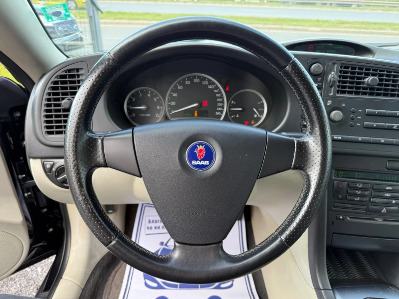 Saab 9-3 1.8 T CABRIO ТОП СЪСТОЯНИЕ, снимка 12 - Автомобили и джипове - 40835349