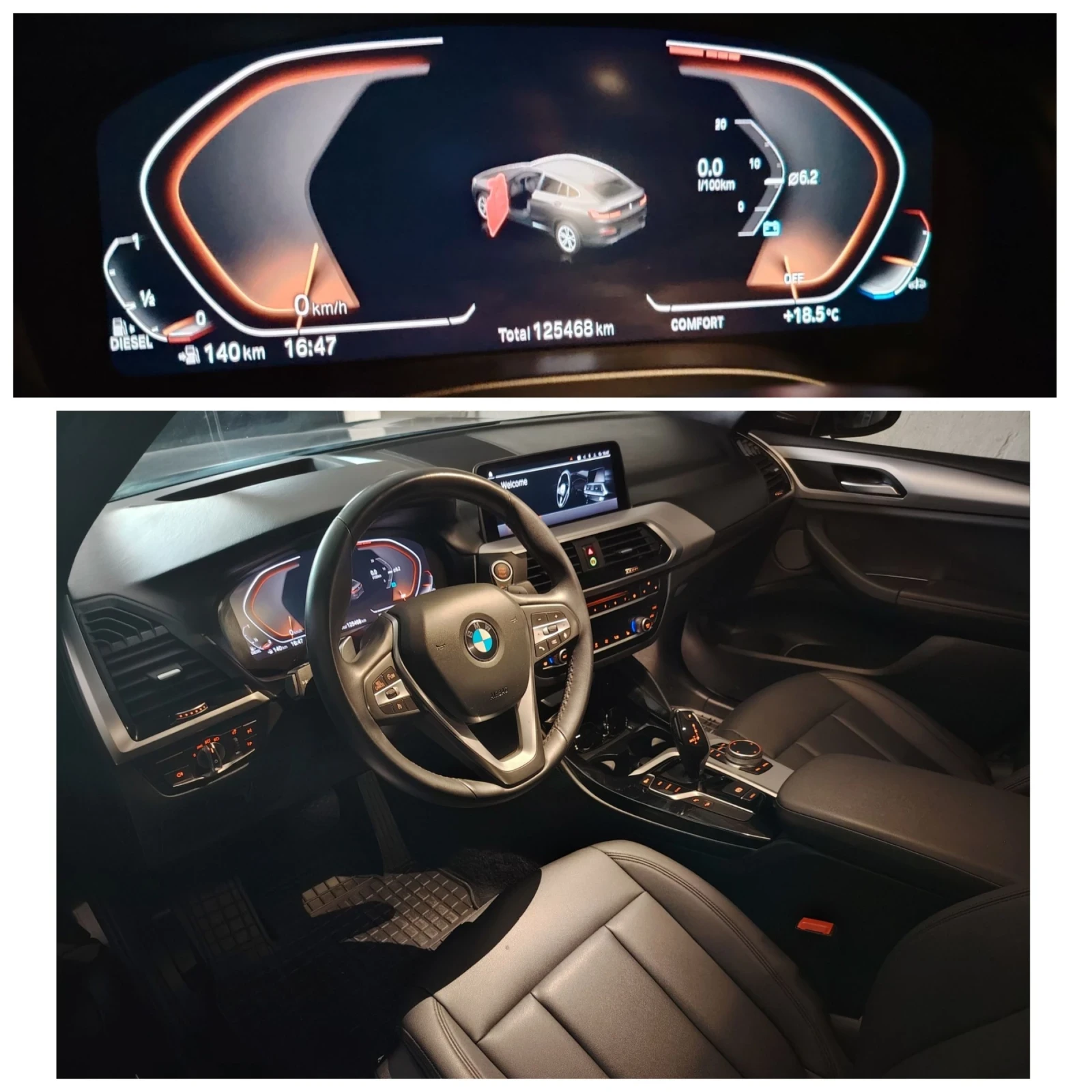 BMW X4 2.0D/190кс/ШВЕЙЦАРИЯ/ПЪЛНА СЕРВИЗНА ИСТОРИЯ , снимка 12 - Автомобили и джипове - 53976819