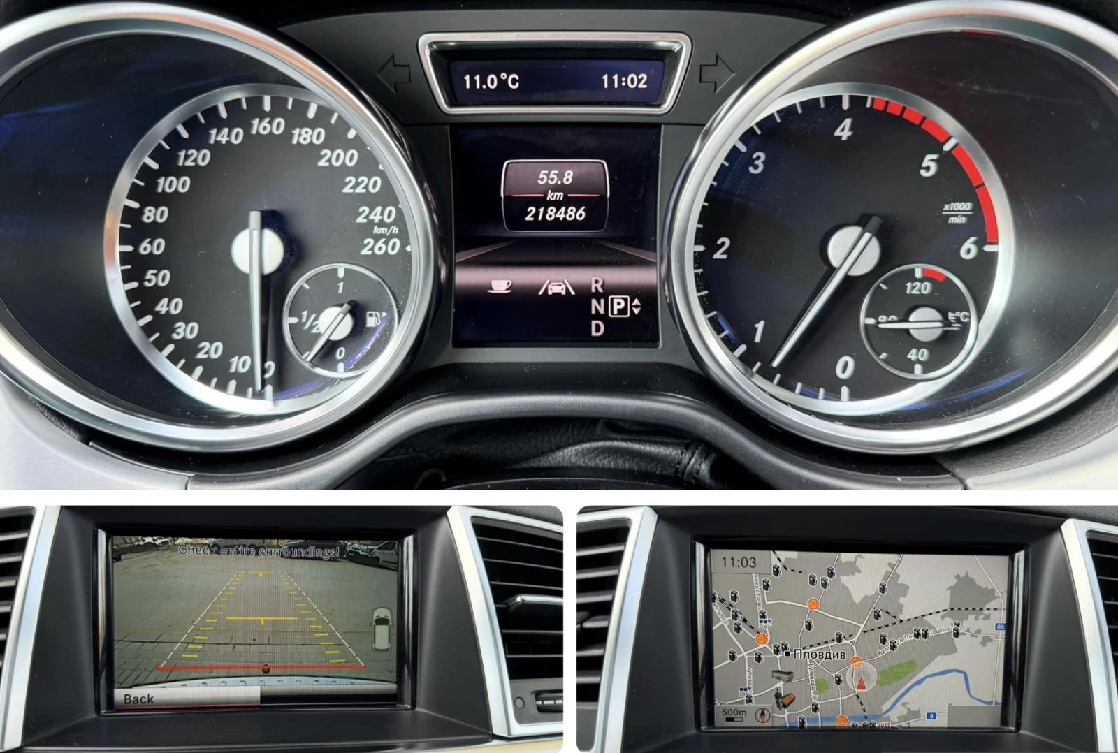 Mercedes-Benz ML 350 AMG / Distronic / Pano / 4-matic, снимка 14 - Автомобили и джипове - 53990828