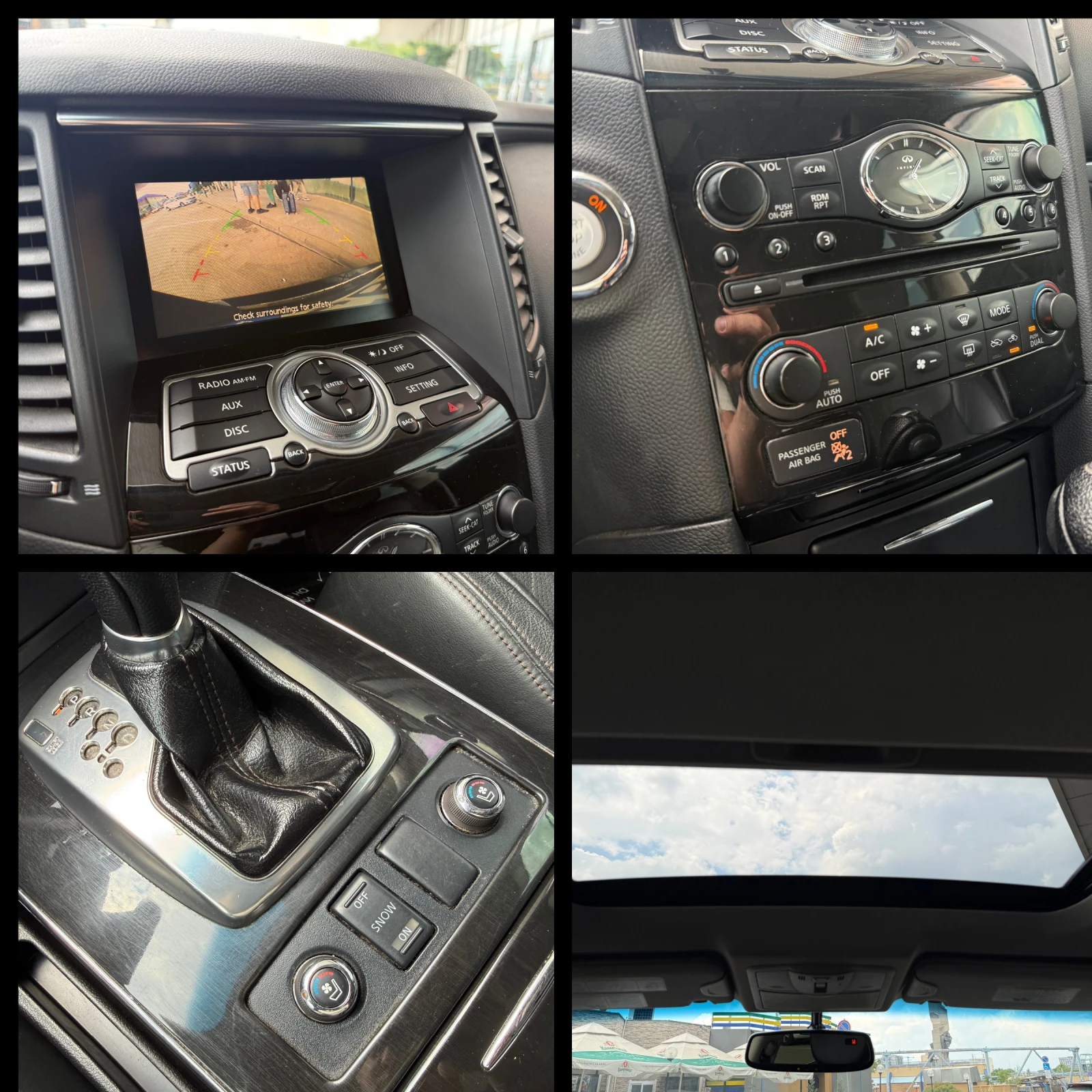 Infiniti Fx 35 6 МЕСЕЦА ГАРАНЦИЯ/307к.с. 4х4 Газов Инжекцион, снимка 11 - Автомобили и джипове - 55006119