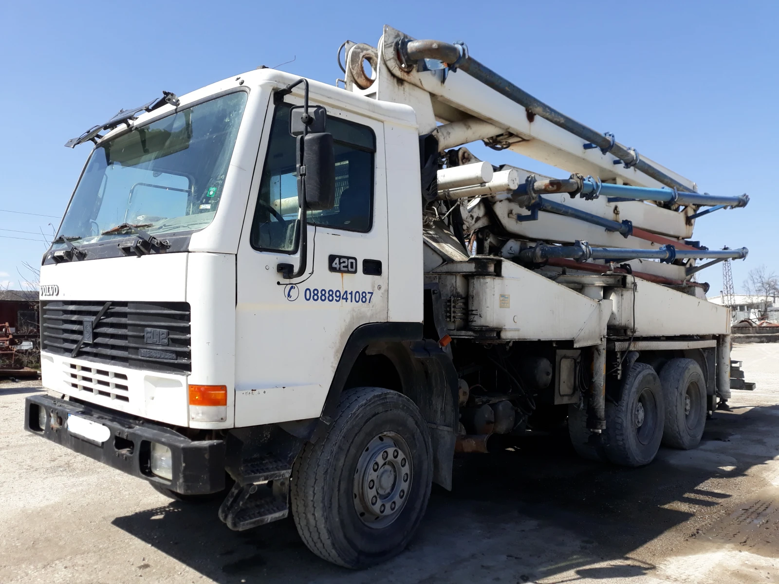 Бетон помпа Volvo фл 12420, снимка 2 - Индустриална техника - 53178932