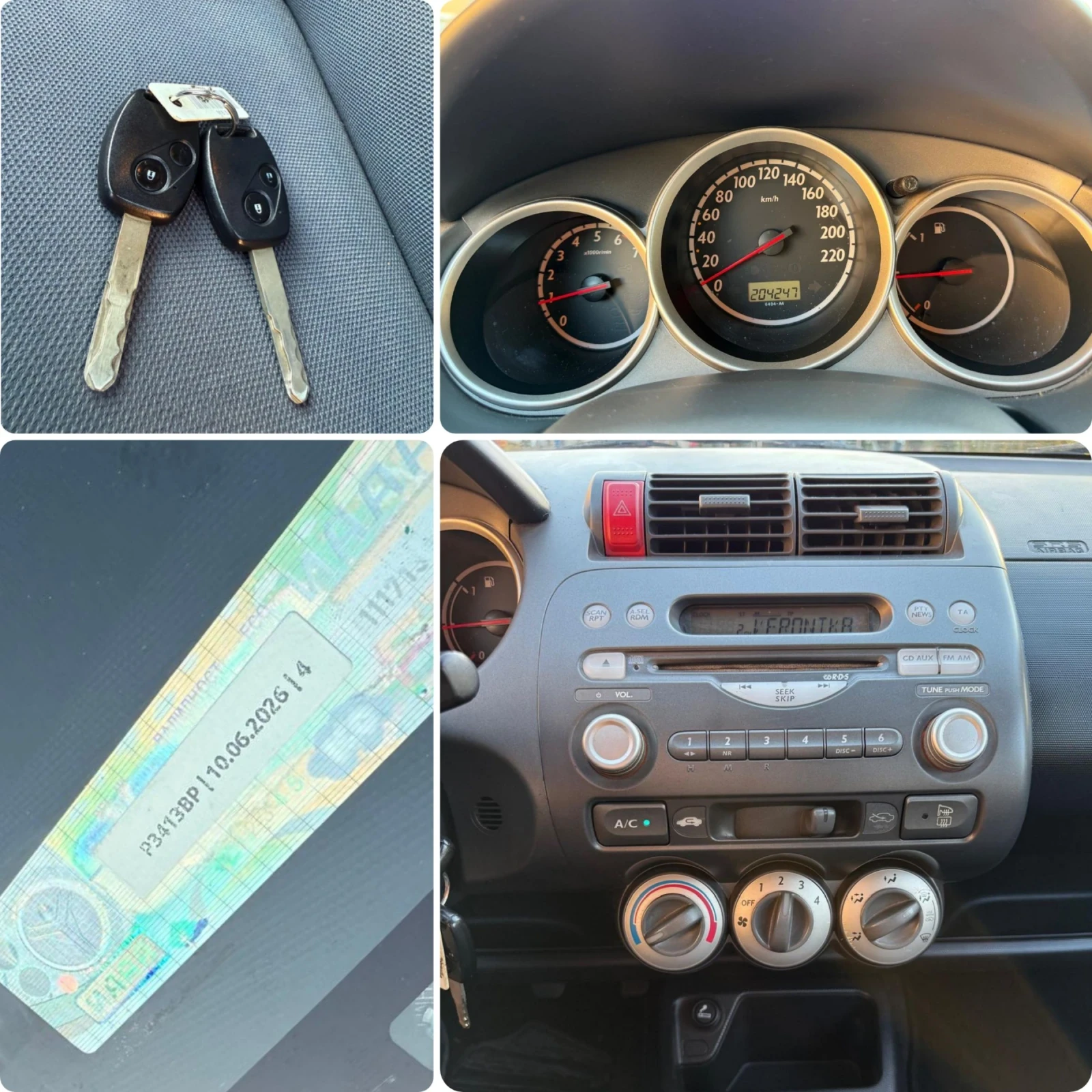 Honda Jazz 1.2/78ps/КЛИМАТИК/ОБСЛУЖЕН/EKO-4/ВСИЧКО ПЛАТЕНО..! - изображение 10
