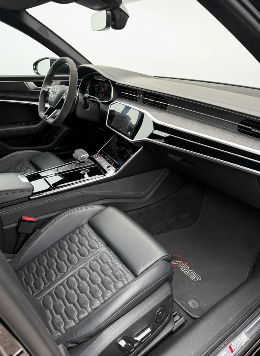 Audi Rs6 CERAMIC AIR LASER B&O 360 HUD SOFTCLOSE ACC CARBON, снимка 4 - Автомобили и джипове - 54600642