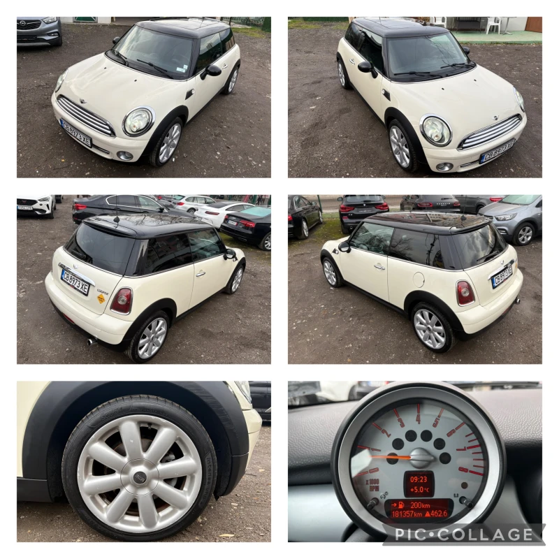 Mini Cooper 1.6I-120HP= ВСИЧКО ПЛАТЕНО= ПАНОРАМА= КЛИМАТИК= , снимка 14 - Автомобили и джипове - 48138572