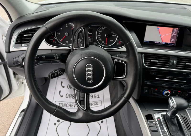 Audi A4 Allroad 2.0-TDI-quattto-NEW-ДИСТРОНИК-ЛЕД-КСЕНОН-BANG&OLUF, снимка 12 - Автомобили и джипове - 53335446