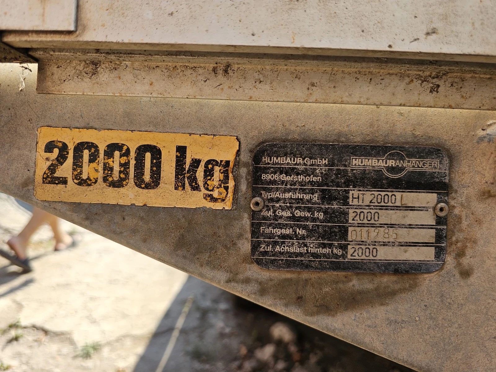 За автомобил Humbaur HT 2000, снимка 12 - Ремаркета - 56063525