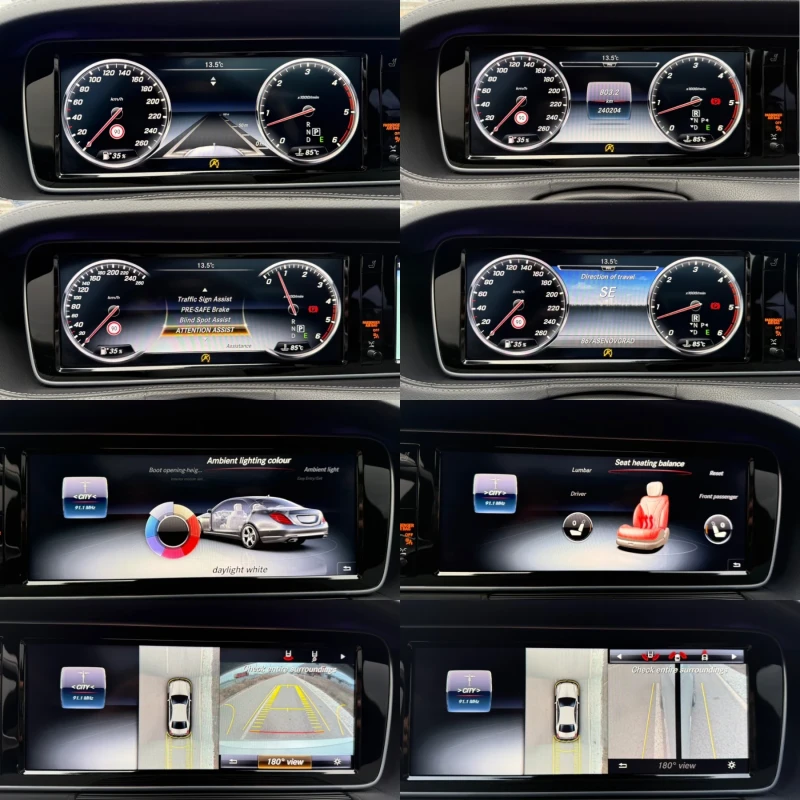 Mercedes-Benz S 350 CDI / AMG / 9G / 4MATIC / 360 / DISTRONIC / PANO, снимка 14 - Автомобили и джипове - 53009202