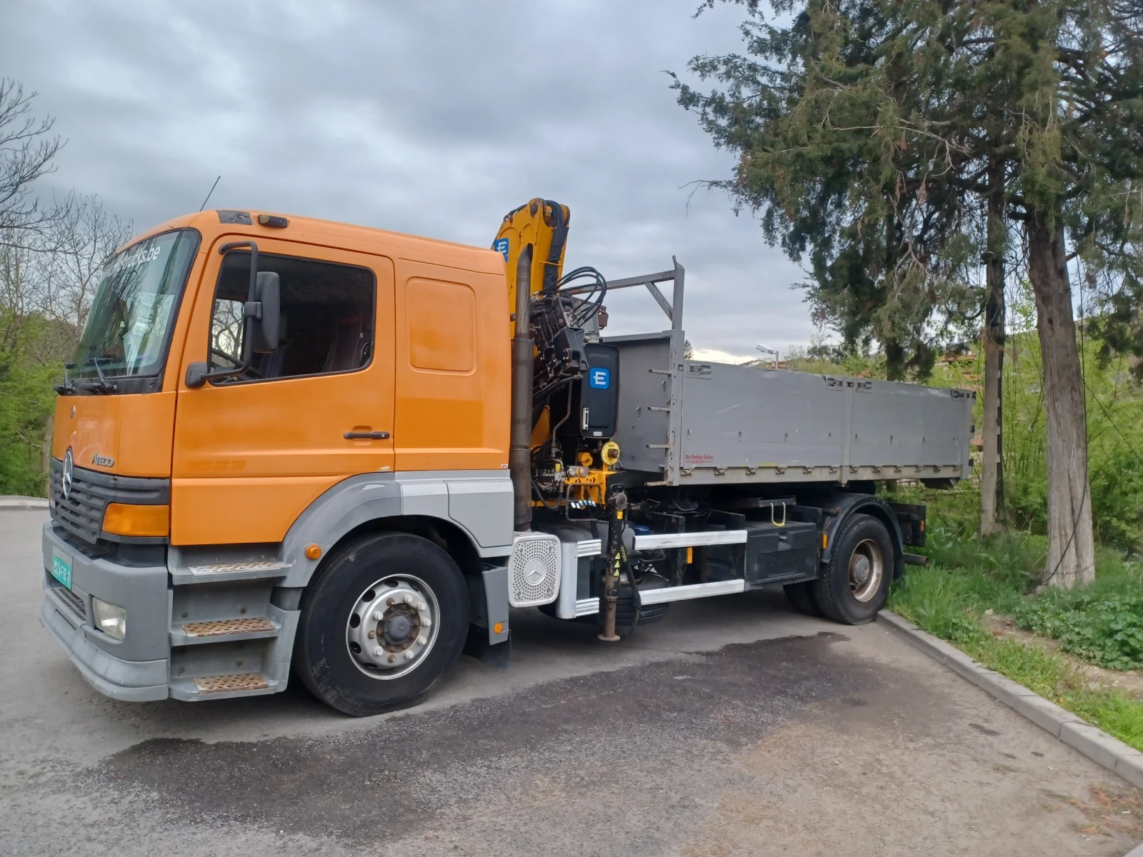 Mercedes-Benz Atego НОВ ВНОС !!!! mercedes atego1823 КРАН И КОНТЕЙНЕР - изображение 2