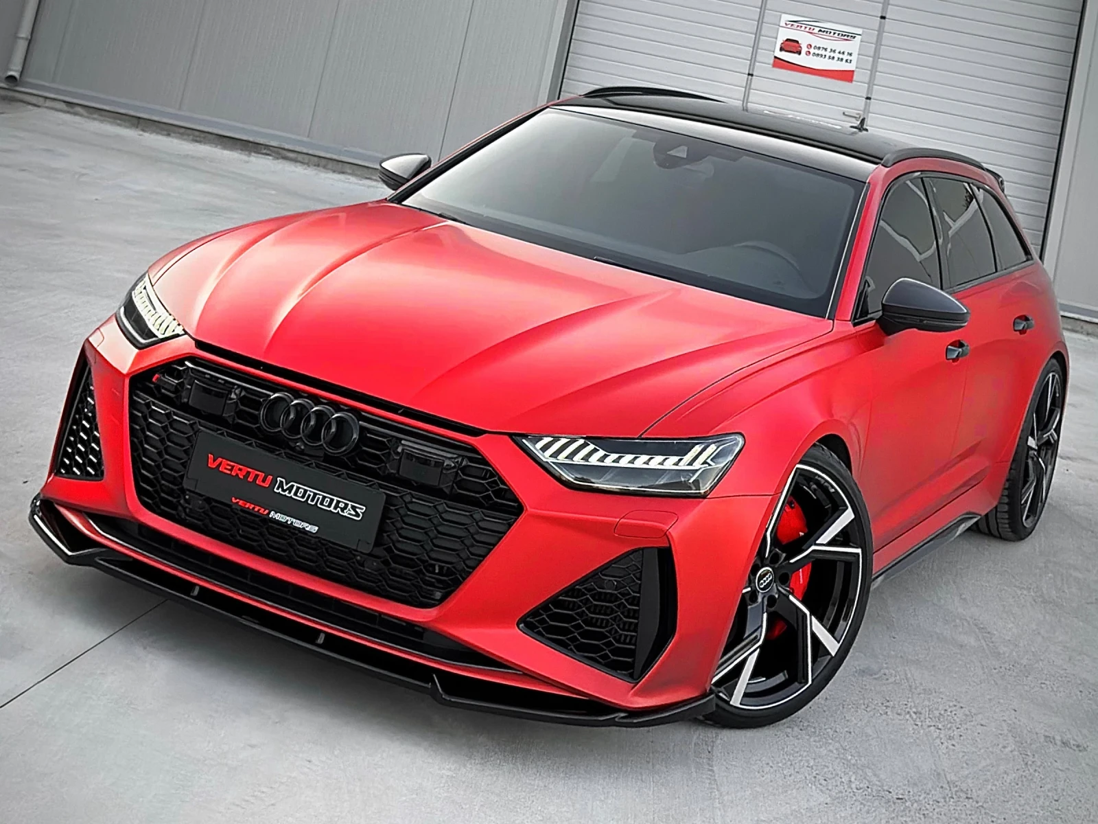 Audi Rs6 4.0 TFSI V8/ RED MATTE/ CERAMICA/ 22 zoll/ CAMERA, снимка 2 - Автомобили и джипове - 55550495