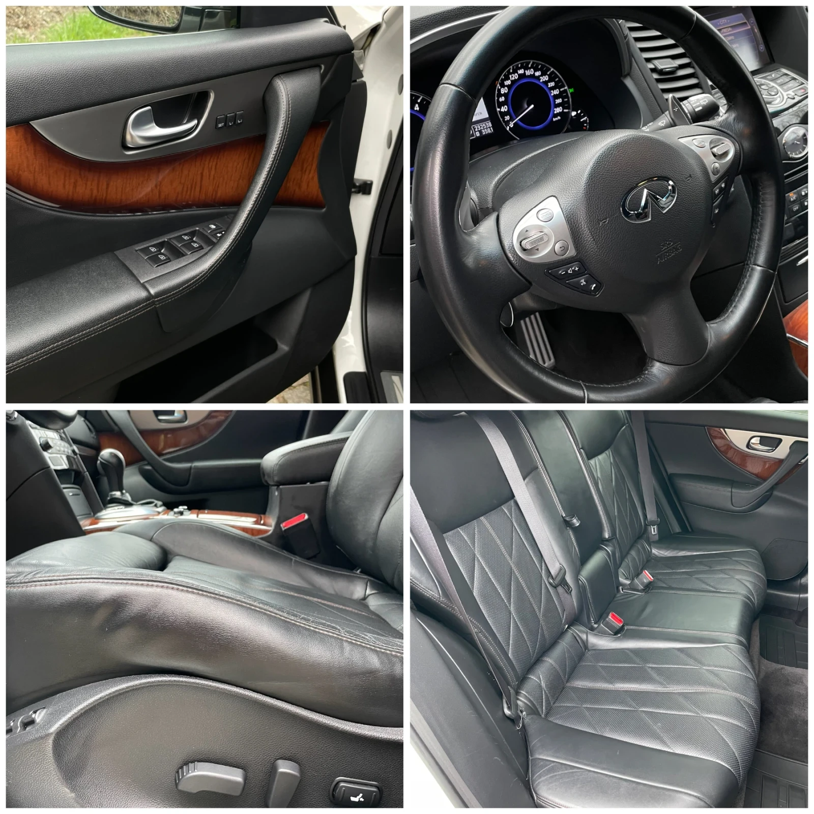 Infiniti QX70 FX30d* 360* distr* oduh* lane* , снимка 15 - Автомобили и джипове - 54640527