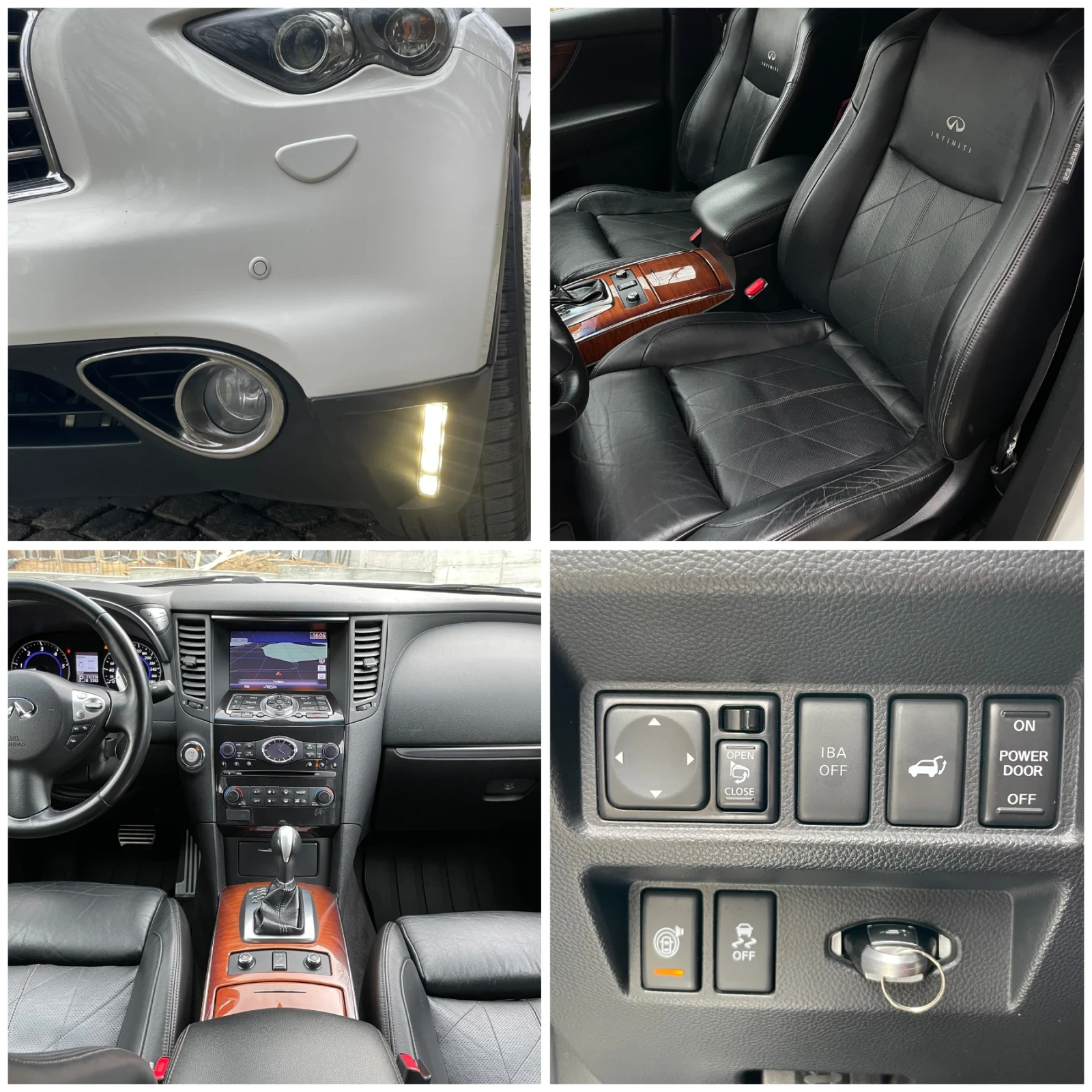 Infiniti QX70 FX30d* 360* distr* oduh* lane* , снимка 14 - Автомобили и джипове - 54640527