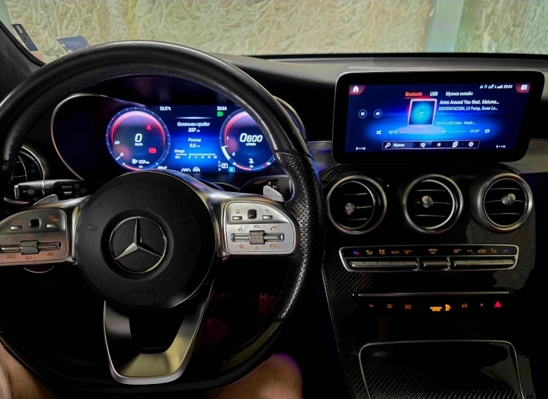 Mercedes-Benz GLC 400 330кс, 20&#39; AMG 43, ПАНОРАМА, 4-MATIC, 360 КАМЕ, снимка 8 - Автомобили и джипове - 52640953