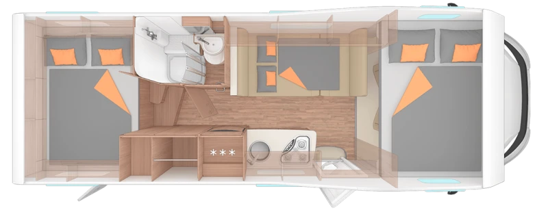 Кемпер Knaus Weinsberg CaraHome 700 DG , снимка 3 - Каравани и кемпери - 52145705