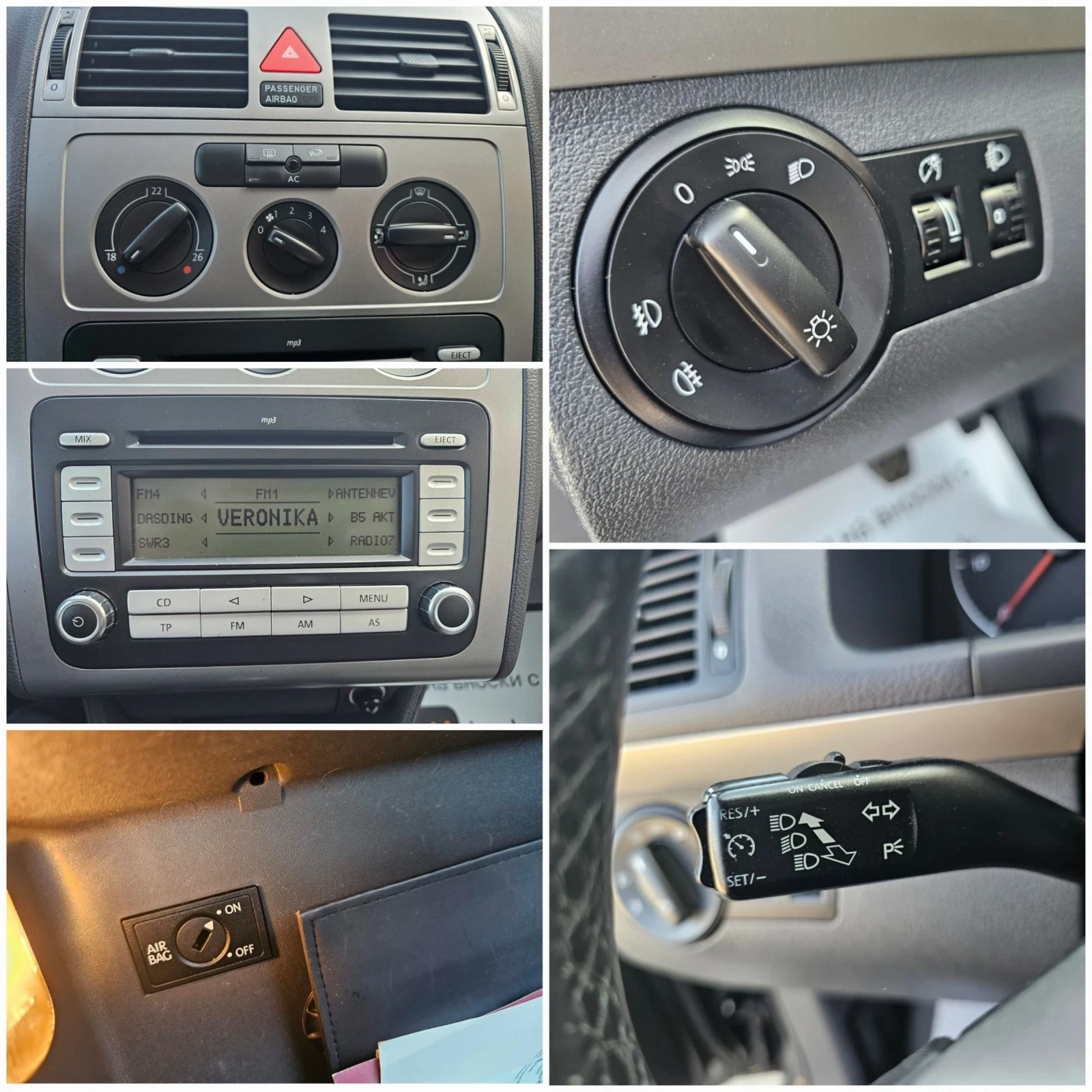 VW Touran 1.9 TDI/ CROSS TOURAN/ 6 СКОРОСТИ, снимка 16 - Автомобили и джипове - 53918259