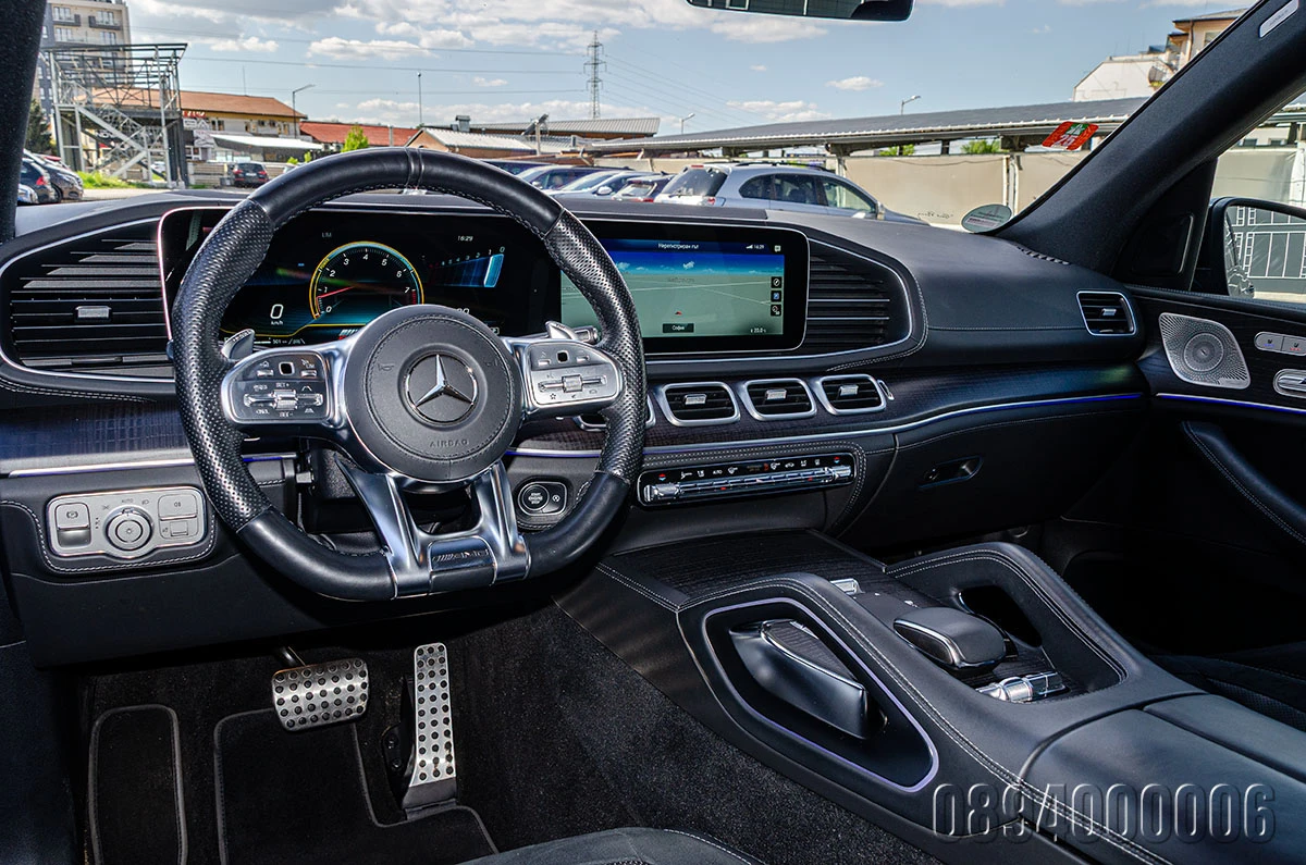 Mercedes-Benz GLE 63 S AMG 4M DESIGNO EXCLUSIVE BURMEISTER PANORAMA ОБДУХВАНЕ - изображение 9