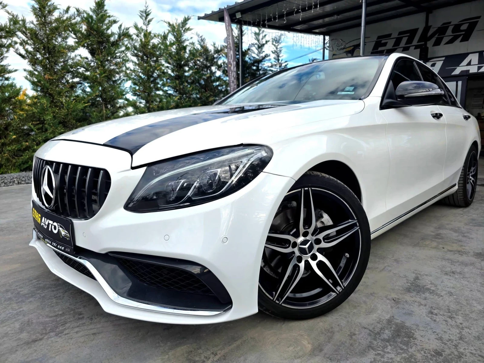 Mercedes-Benz C 220 D FULL AMG LINE BURMEISTER ЛИЗИНГ 100%, снимка 1