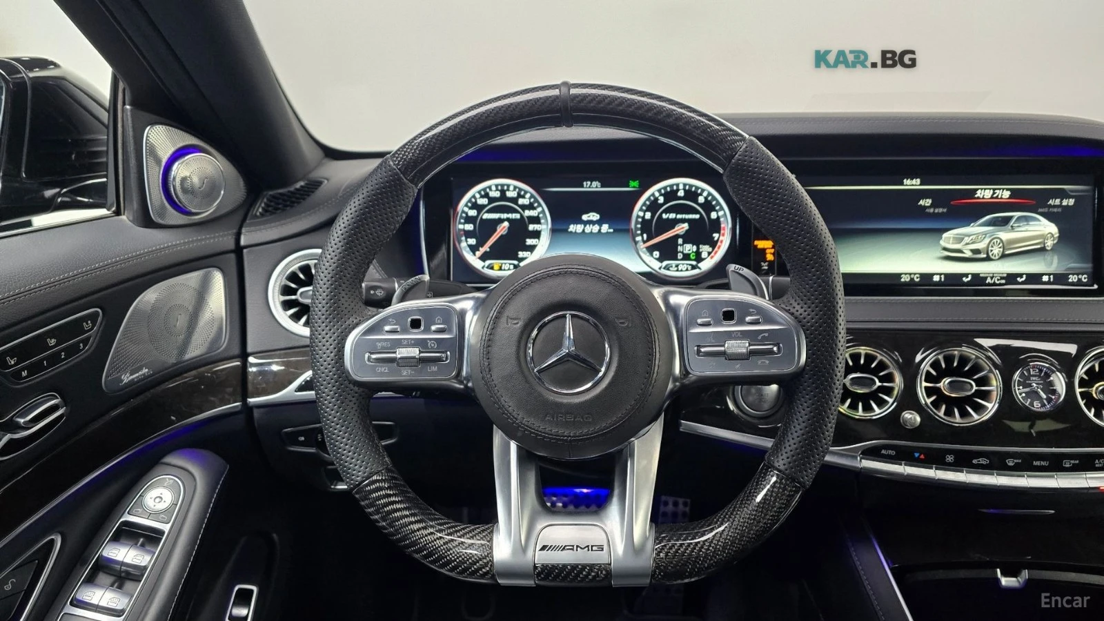 Mercedes-Benz S 63 AMG 4MATIC* КОЖА* ОБДУХВ* ПАНО* 360, снимка 11 - Автомобили и джипове - 55235921