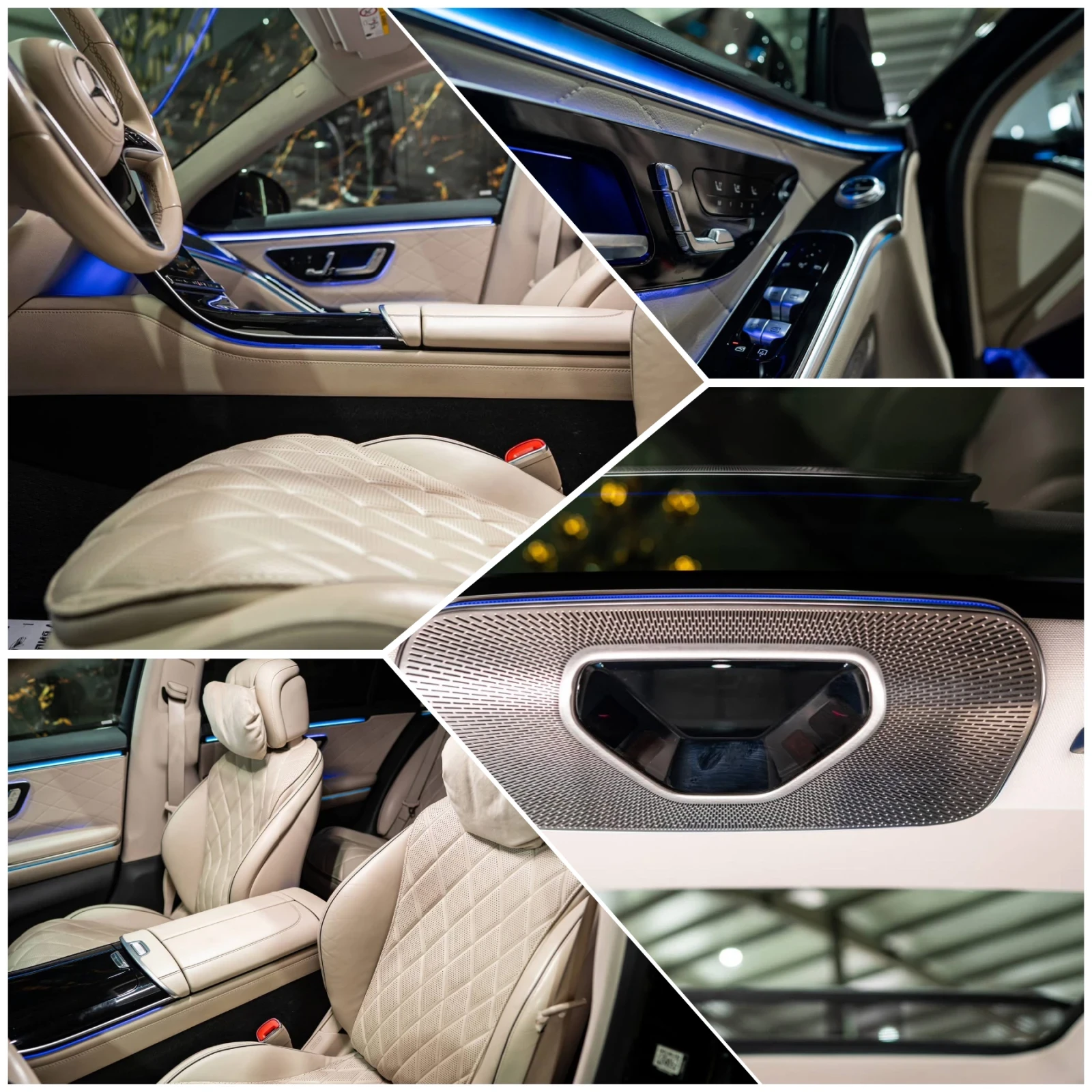 Mercedes-Benz S 350 D LONG 4MATIC AMG LINE LED BURM ПАНО ЛИЗИНГ 100%, снимка 16 - Автомобили и джипове - 55239088