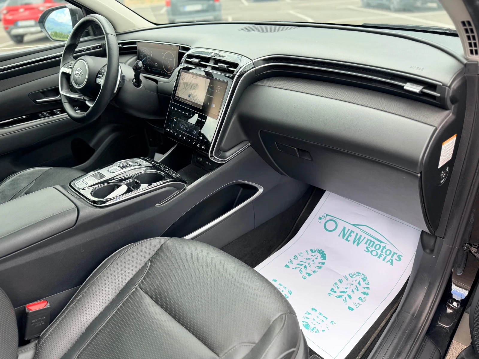 Hyundai Tucson 1.6Hybrid FULL Лизинг през Уникредит по 320 евро, снимка 13 - Автомобили и джипове - 54976636