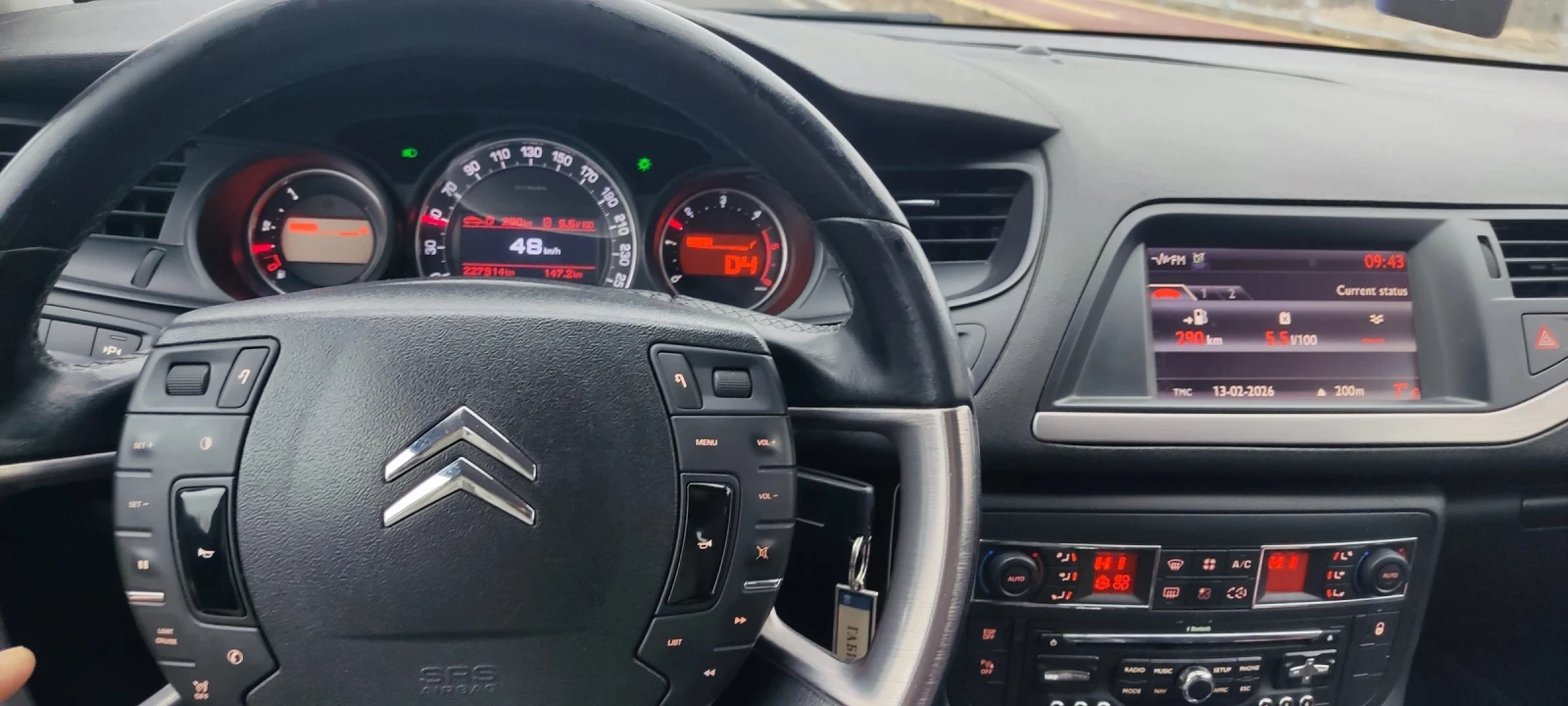 Citroen C5 2. 0 HDI. 163 к. с.  Автомобила е с хидроактивно о, снимка 6 - Автомобили и джипове - 53981727