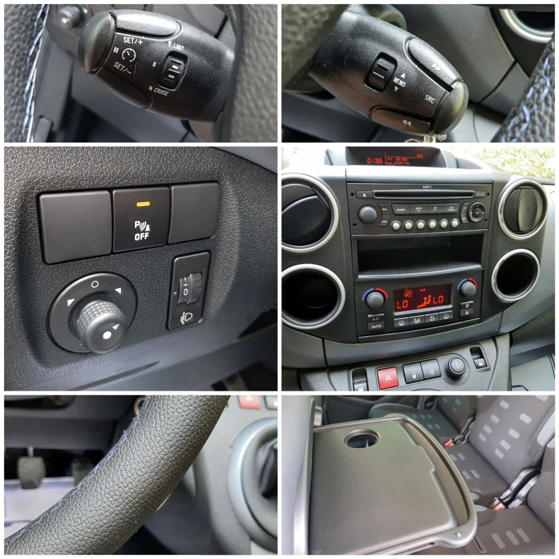 Citroen Berlingo 1.6HDi 2ключа ДВУЗОНОВ КЛИМАТРОНИК ПАРКТРОНИК, снимка 11 - Автомобили и джипове - 51052703