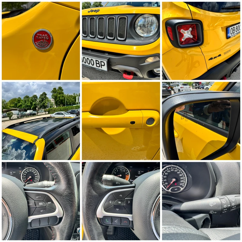 Jeep Renegade 2.4i ГАЗ 184к.с 9ск. TRAILHAWK 4x4, снимка 16 - Автомобили и джипове - 50471458
