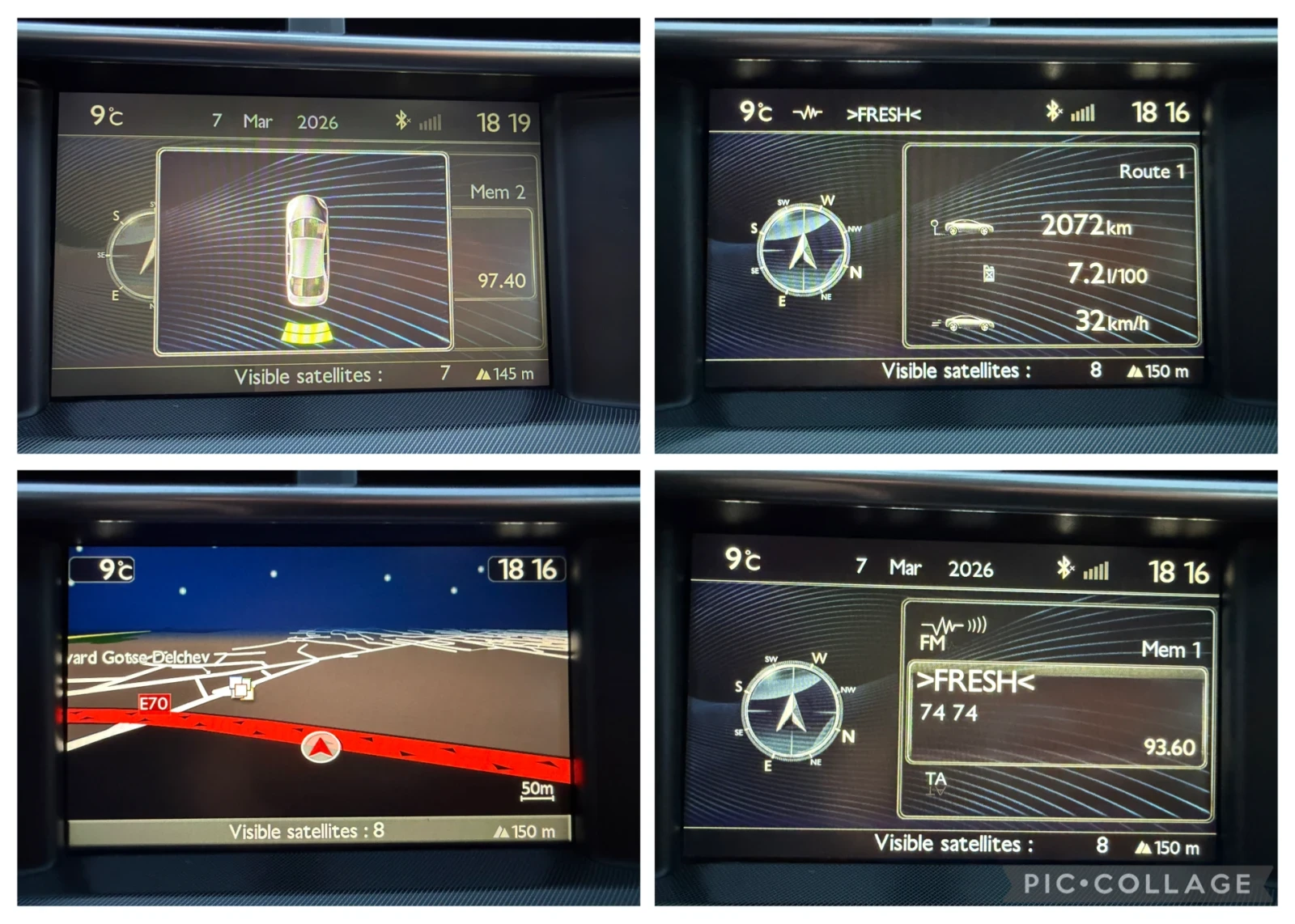 Citroen C4 1.6HDI 92кс. Парктроник!!! Нави!!! 2к-та гуми, снимка 13 - Автомобили и джипове - 53750210