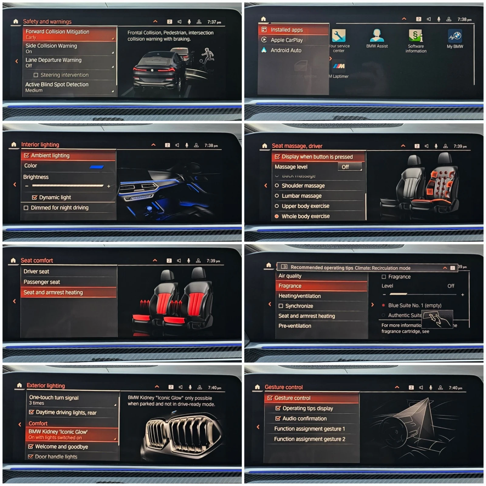 BMW X6 M50i SkyLounge Swarovski Масаж Laser Обслужен, снимка 15 - Автомобили и джипове - 54827223