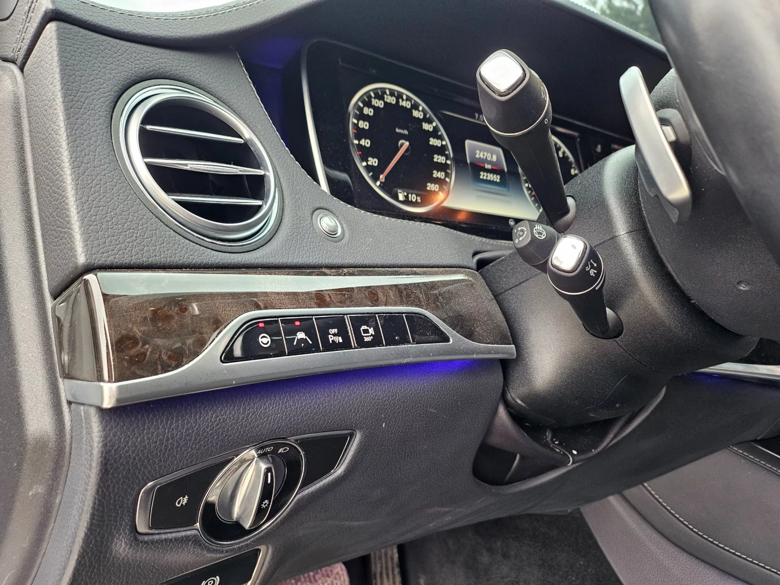 Mercedes-Benz S 550 L / DISTRONIC / BANG&OLUFESEN / TV / МАСАЖ / ОБДУХ, снимка 10 - Автомобили и джипове - 54009223