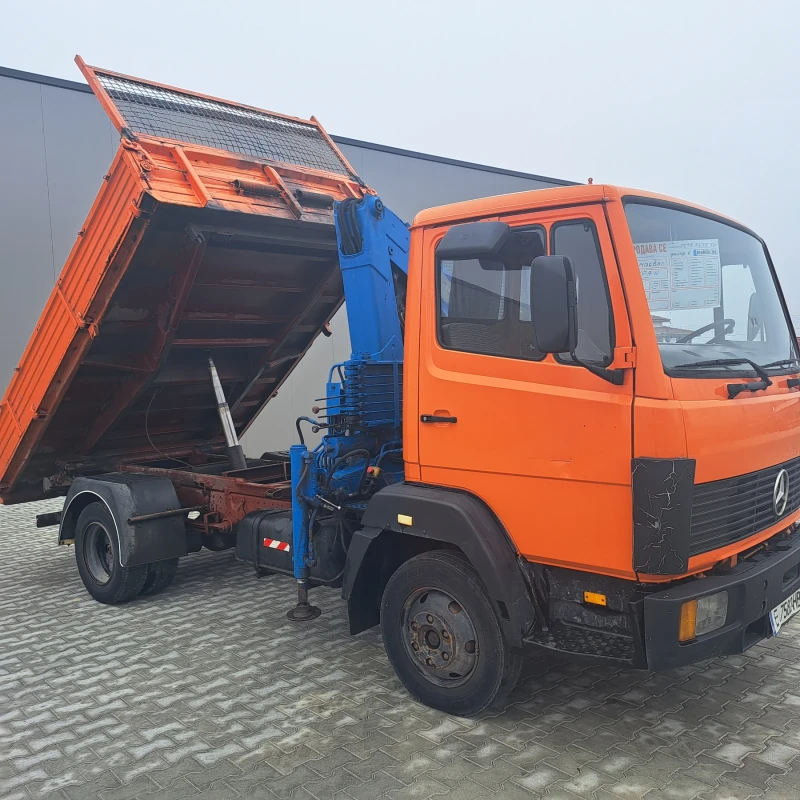 Mercedes-Benz 814 Самосвал кран , снимка 4 - Камиони - 48457832