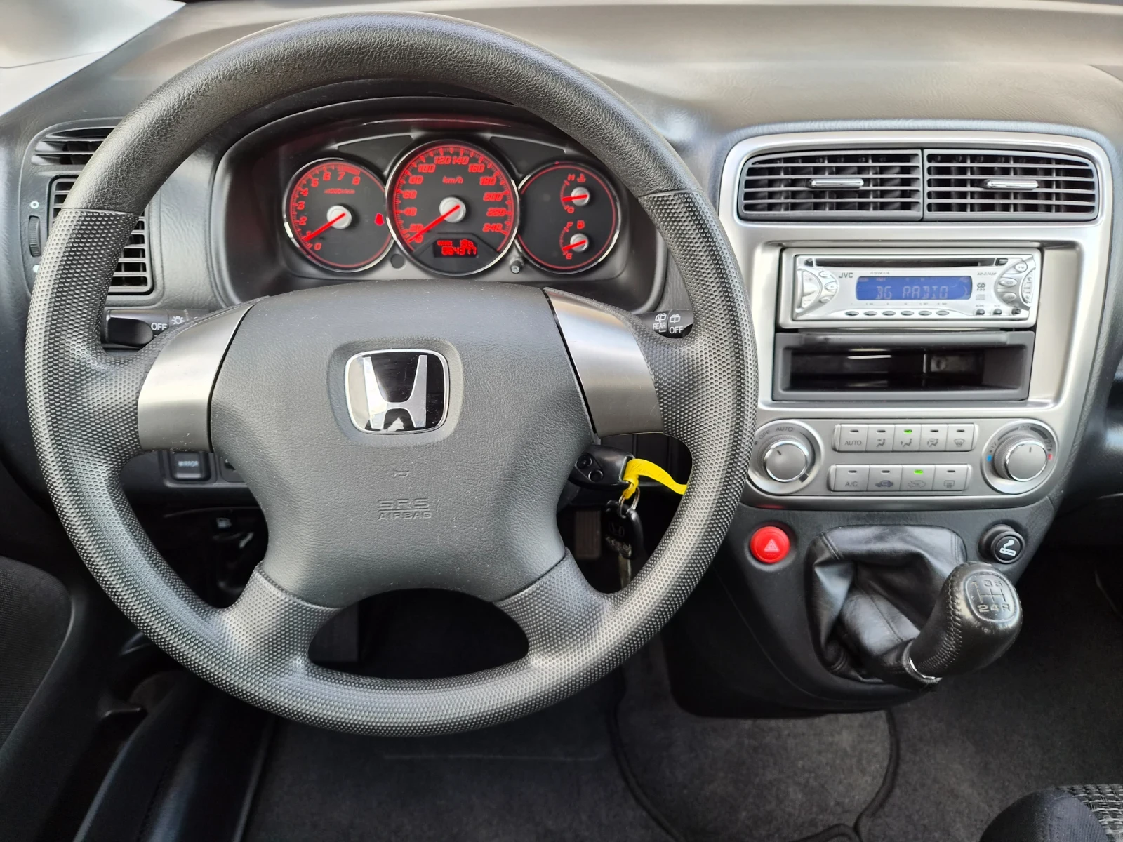 Honda Stream 1.7i 125кс 64300 КМ. ЕВРО 4, снимка 13 - Автомобили и джипове - 56198243
