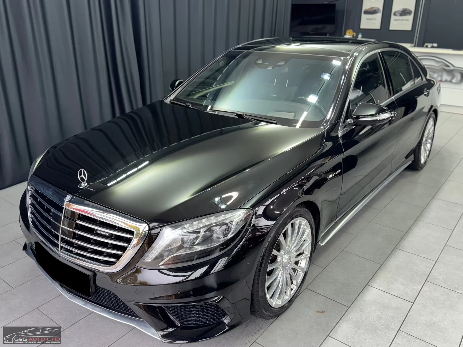 Mercedes-Benz S 63 AMG 4MATIC/585HP/PANO/MASSAGE/BURM/HUD/360/MEMO/608g, снимка 1