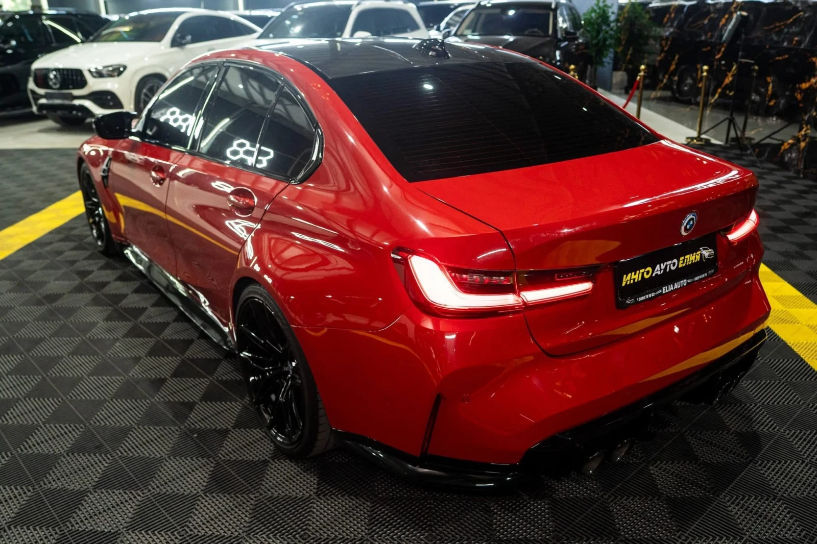 BMW M3 COMPETITION FACELIFT LED CARBON H&K ЛИЗИНГ 100%, снимка 7 - Автомобили и джипове - 55678590