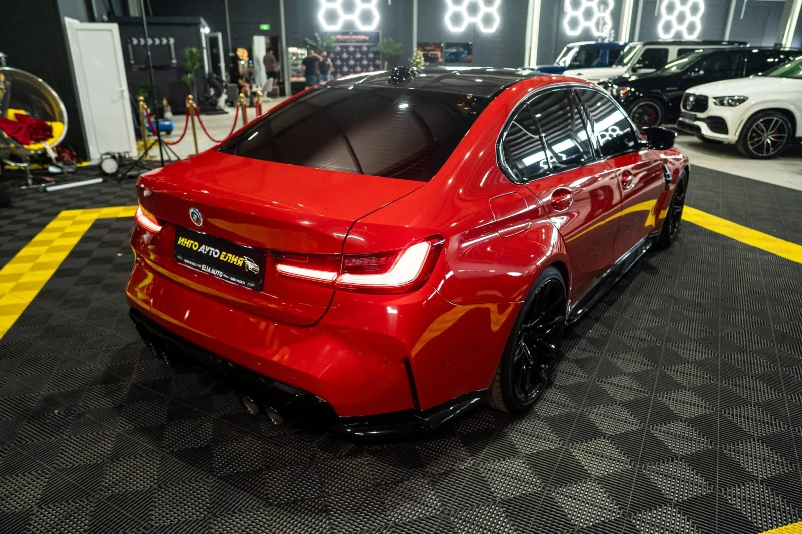 BMW M3 COMPETITION FACELIFT LED CARBON H&K ЛИЗИНГ 100%, снимка 9 - Автомобили и джипове - 55678590