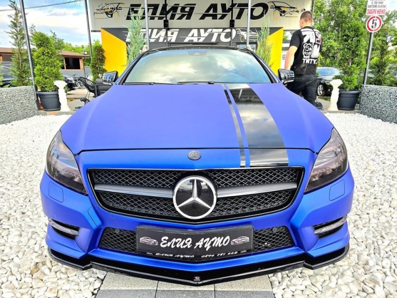 Mercedes-Benz CLS 350 FULL AMG PACK 4MATIC СИН МАТ ЛИЗИНГ 100%, снимка 3 - Автомобили и джипове - 45974693