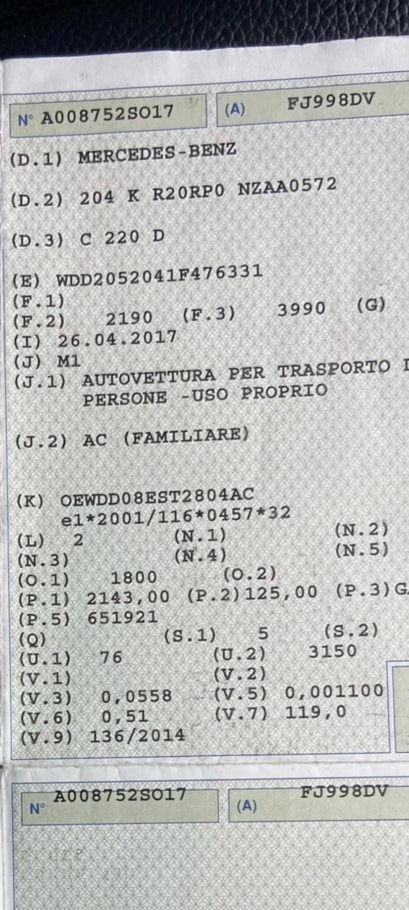 Mercedes-Benz C 220 AMG  2.2cdi 170.  2017 Euro 6 | Mobile.bg   17