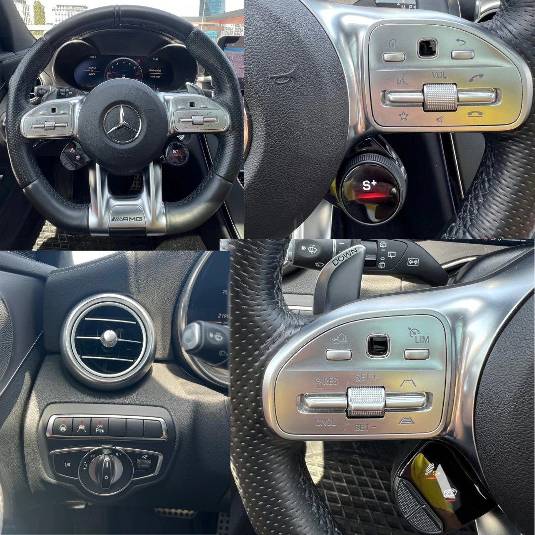 Mercedes-Benz C 43 AMG 4MATIC 390кс DISTRONIC BURMESTER PANORAMA, снимка 12 - Автомобили и джипове - 55981637