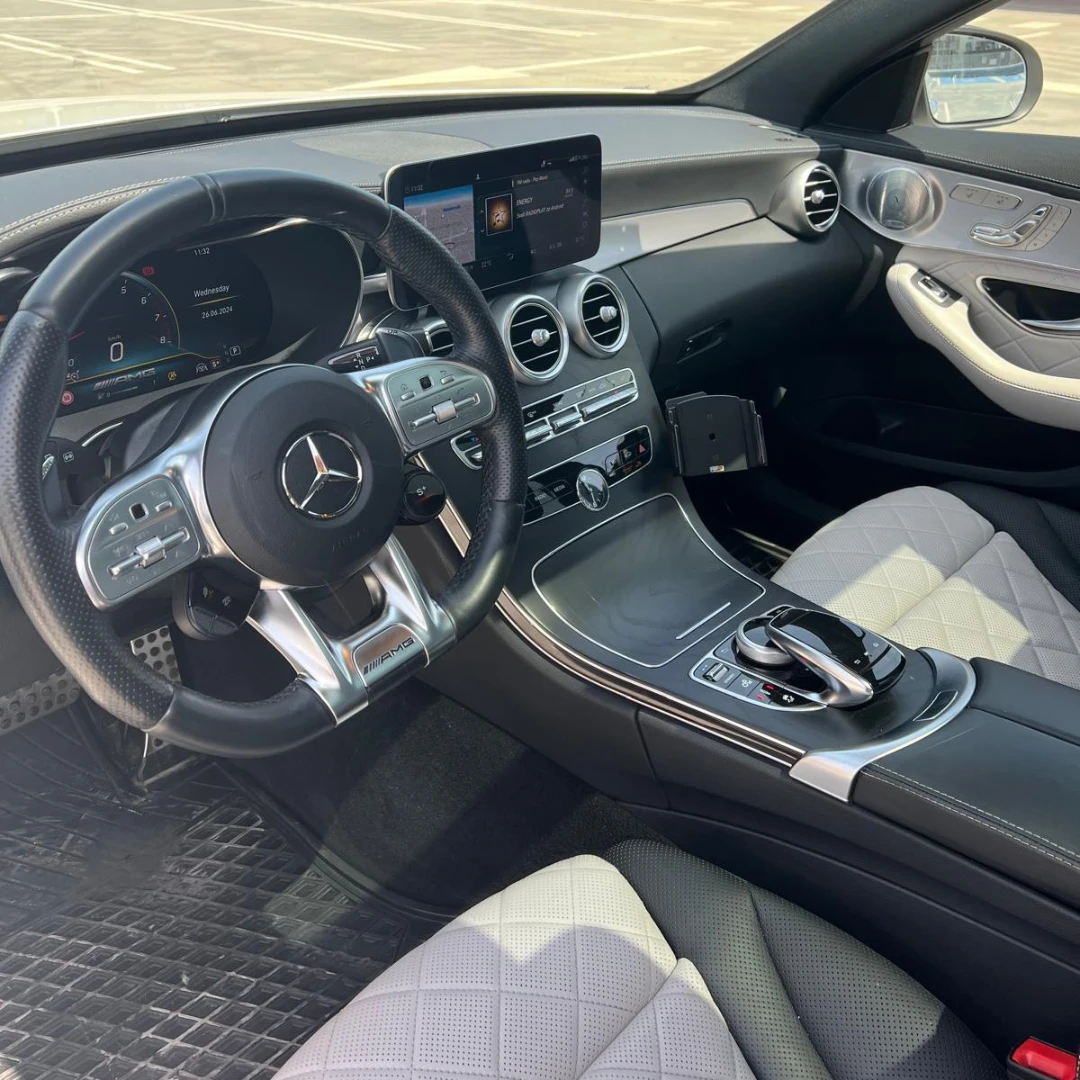 Mercedes-Benz C 43 AMG 4MATIC 390кс DISTRONIC BURMESTER PANORAMA, снимка 16 - Автомобили и джипове - 55981637