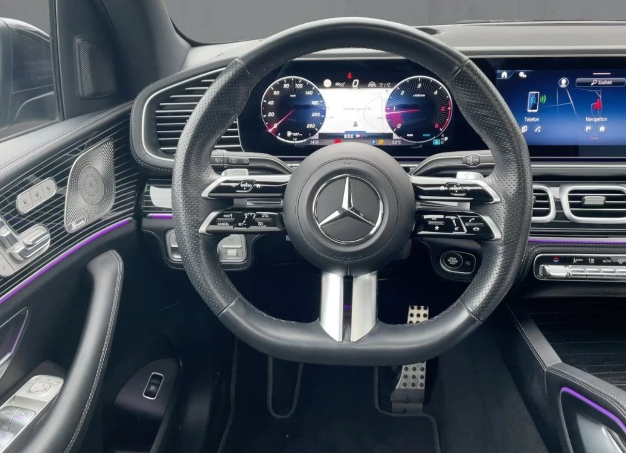 Mercedes-Benz GLE 450 d/AMG/4-MATIC/FACELIFT/AIRMATIC/BURM/360/PANO/, снимка 9 - Автомобили и джипове - 54065349