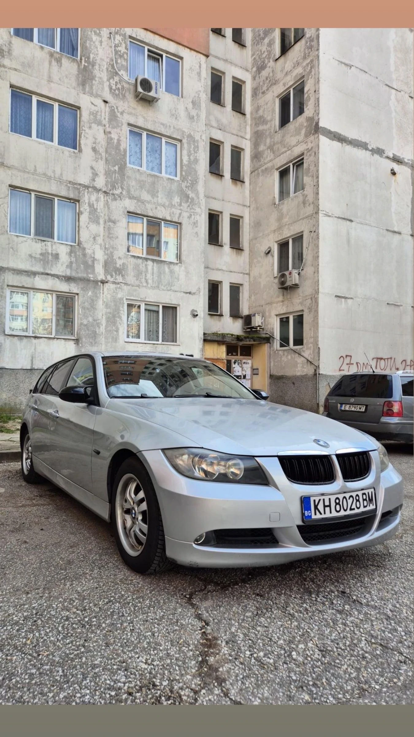 BMW 320 E91, ръчка, задно, снимка 2 - Автомобили и джипове - 54372232