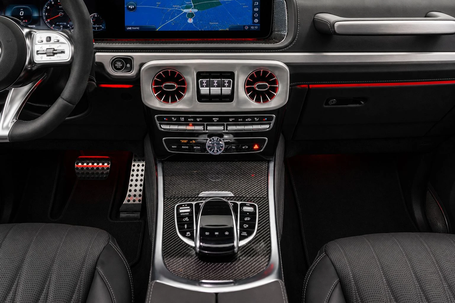 Mercedes-Benz G 63 AMG SQUARED* BRABUS* CARBON* BURM* 360 CAM* , снимка 15 - Автомобили и джипове - 55688138